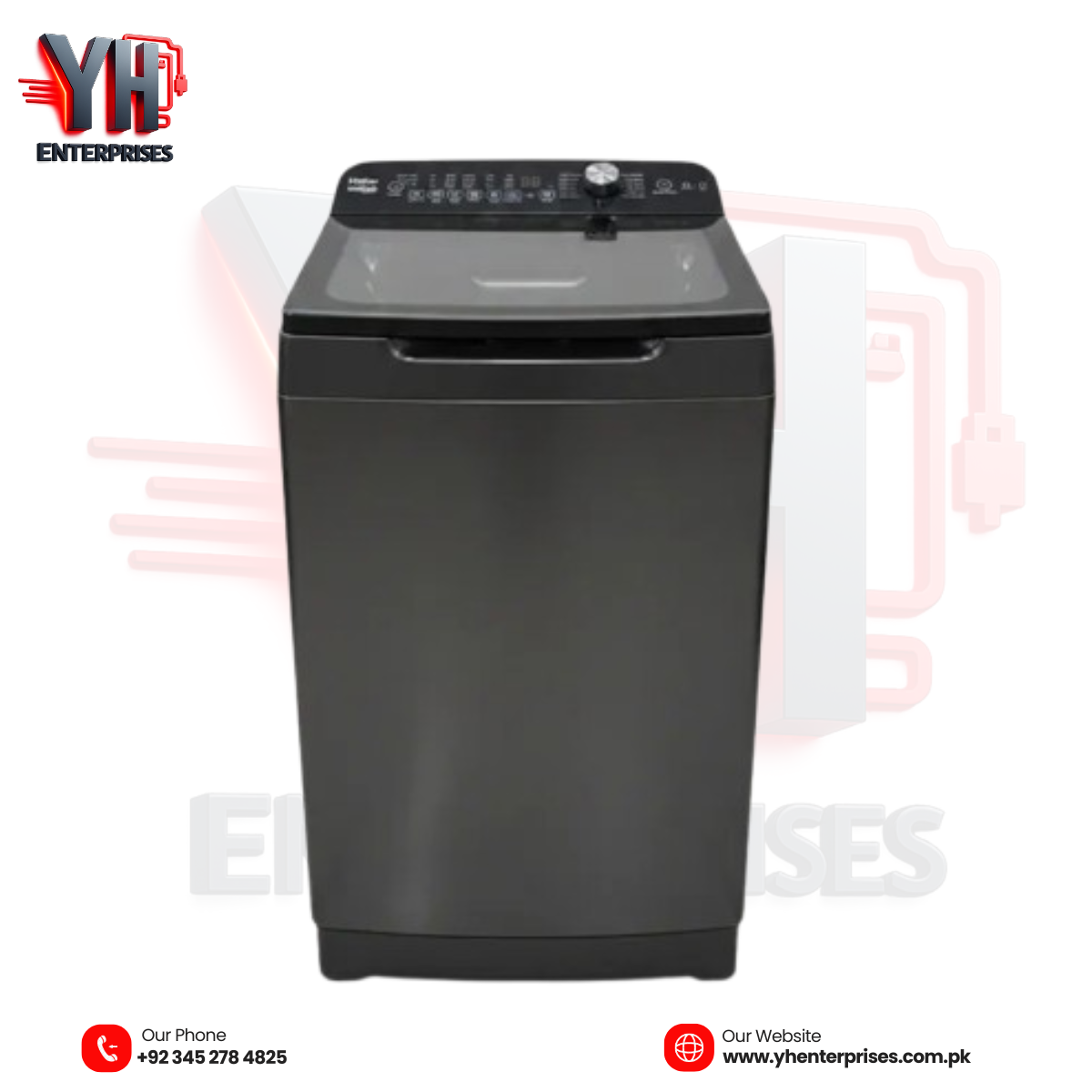 Haier HWM130-B699S8 13KG Top Load Automatic Inverter Washing Machine – Powerful, Efficient & Smart Laundry Care