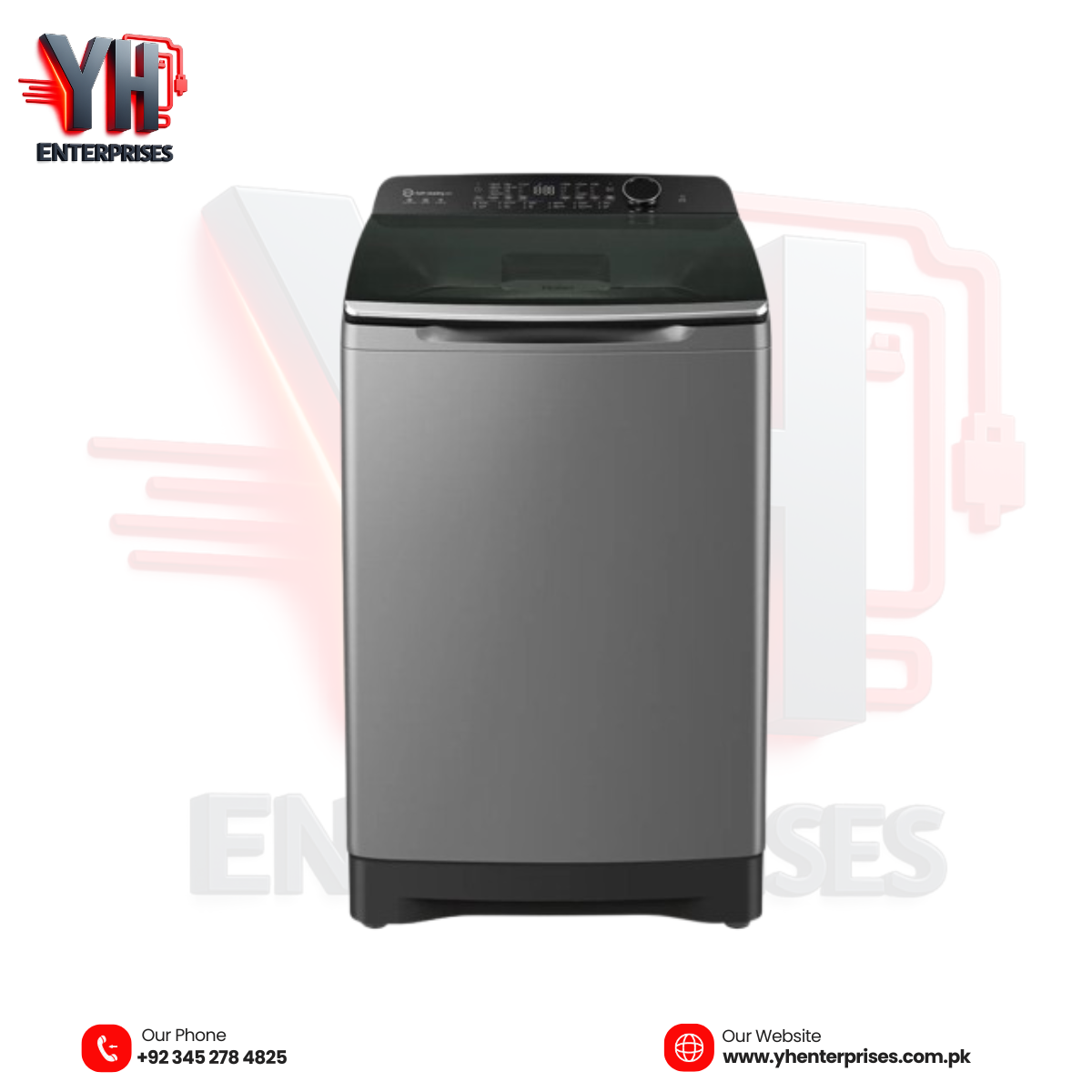 Haier HS150-B1978 S9 15KG Automatic Top Load Washing Machine – Premium AI Washing with Direct Motion Inverter Technology