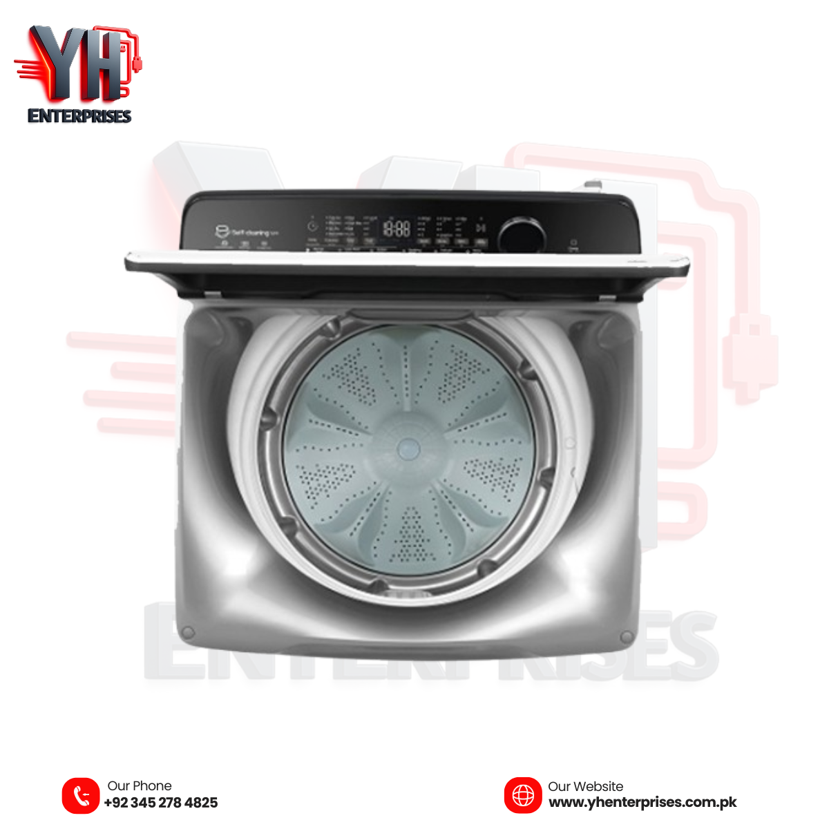 Haier HS150-B1978 S9 15KG Automatic Top Load Washing Machine – Premium AI Washing with Direct Motion Inverter Technology