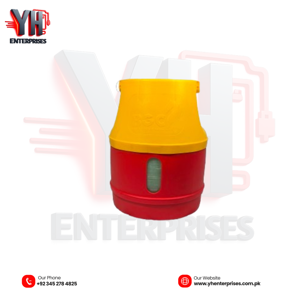 Black Stone Fiber Composite LPG Cylinder 5KG with 3 Star Regulator R-01S Lightweight, Safe & Reliable LPG Solution for Every Home