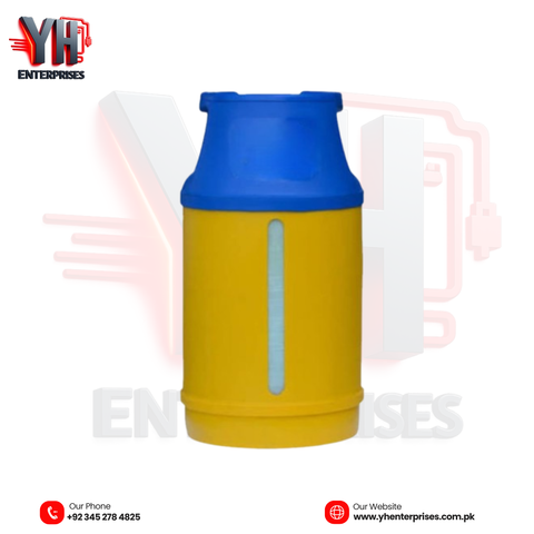 Black Stone Fiber Composite LPG Cylinder 10KG with 3 Star Regulator R-01S Safe, Lightweight & Built for Everyday Cooking