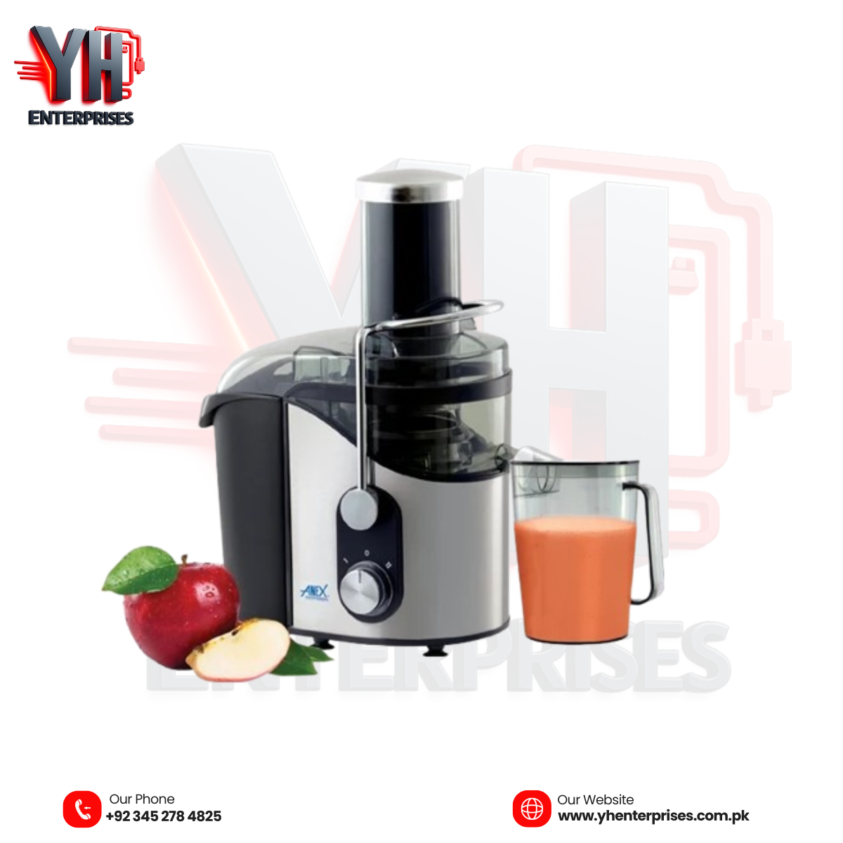 AG-89 Deluxe Juicer – Powerful 800W Fresh Juice Maker