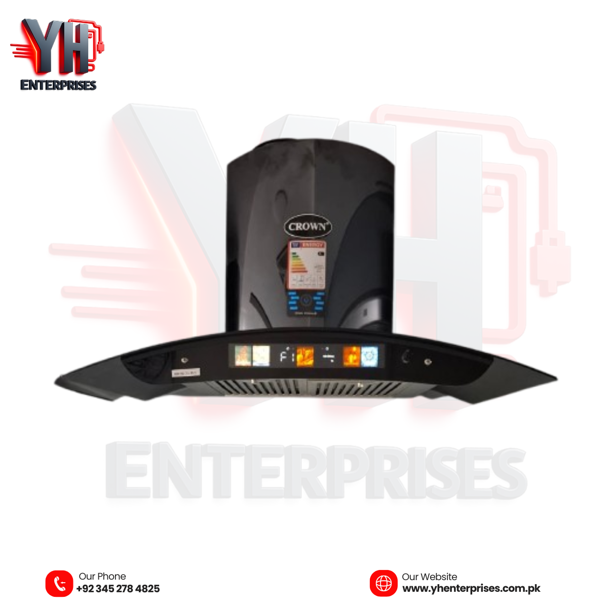 Crown Range Hood Model 90 (1) | 75 (1) | 70 (1) Digital Auto Clean