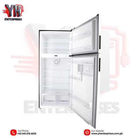 Dawlance REF 9193LF Chrome Pro Hairline Silver Double Door Refrigerator
