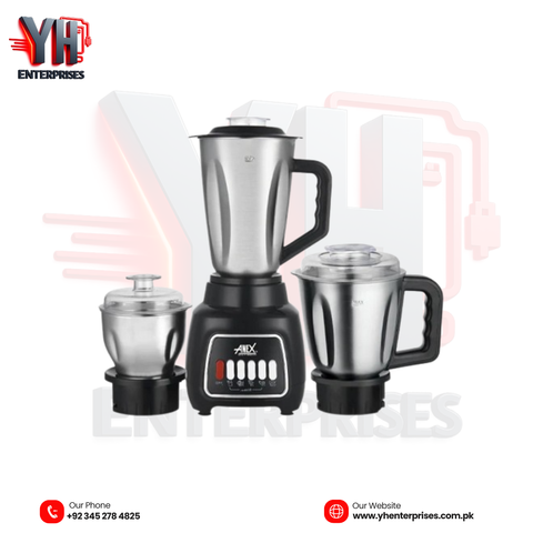 ANEX AG-6139SS Blender Grinder 2-in-1 – Powerful Blending & Grinding for Every Kitchen