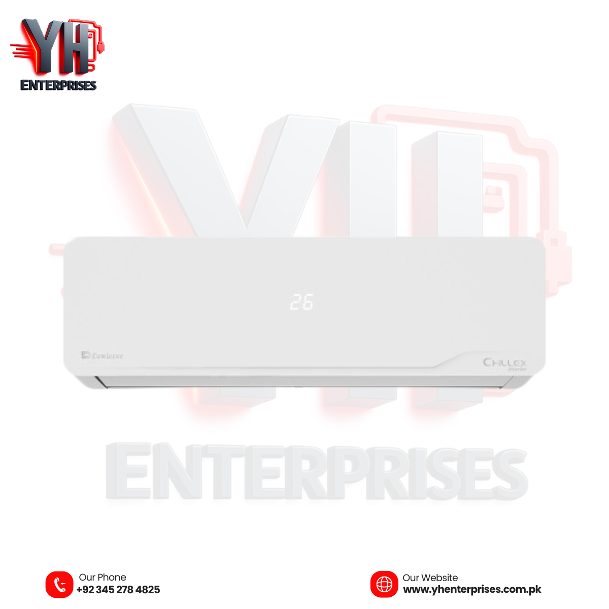 Chillex Inverter 1 Ton DC Inverter Split AC – Powerful Cooling & Energy Saving