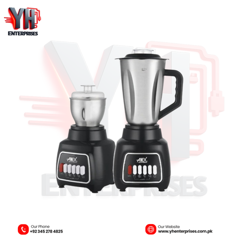 ANEX AG-6139SS Blender Grinder 2-in-1 – Powerful Blending & Grinding for Every Kitchen