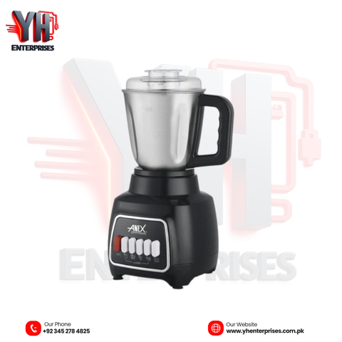 ANEX AG-6139SS Blender Grinder 2-in-1 – Powerful Blending & Grinding for Every Kitchen