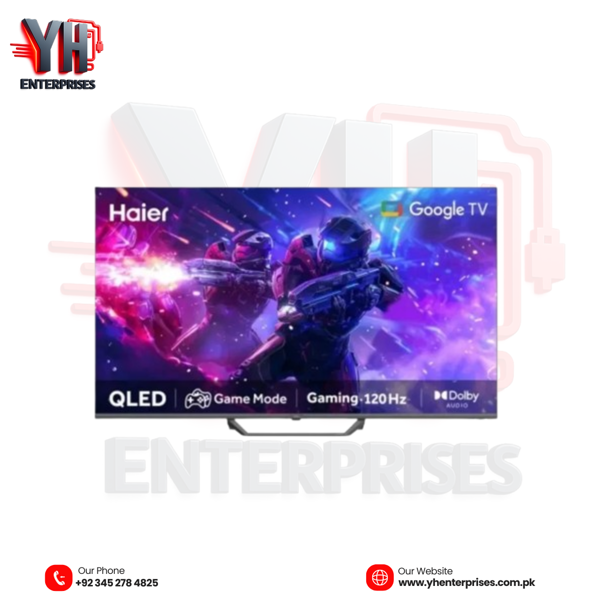 Haier 32" QLED Google TV – H32S80EFX Experience Brilliant Colors & Smart Entertainment