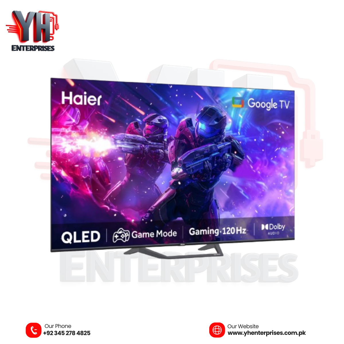 Haier 32" QLED Google TV – H32S80EFX Experience Brilliant Colors & Smart Entertainment