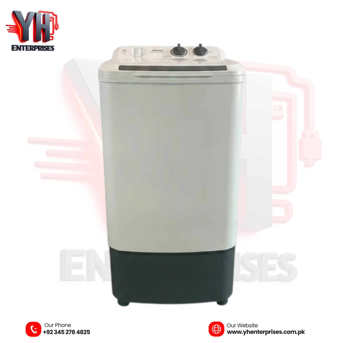 Haier HWM 80-1217E 8KG Single Tub Washing Machine – Powerful, Durable & Family-Friendly
