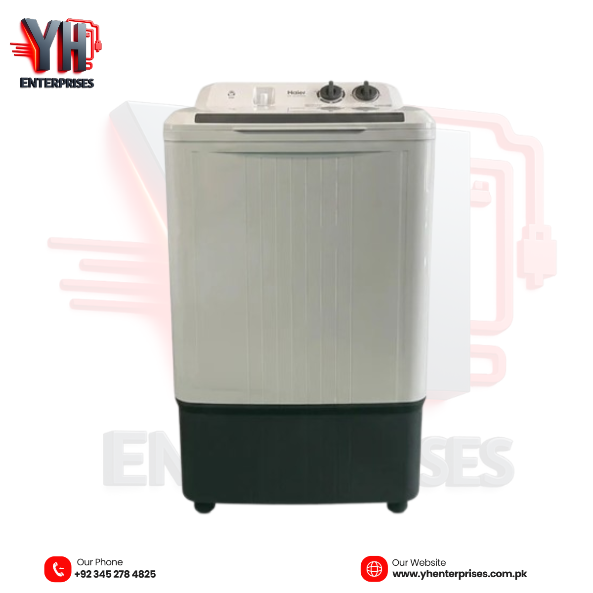 Haier HWM 130-1217E 13KG Single Tub Washing Machine – Heavy-Duty Performance for Large Families