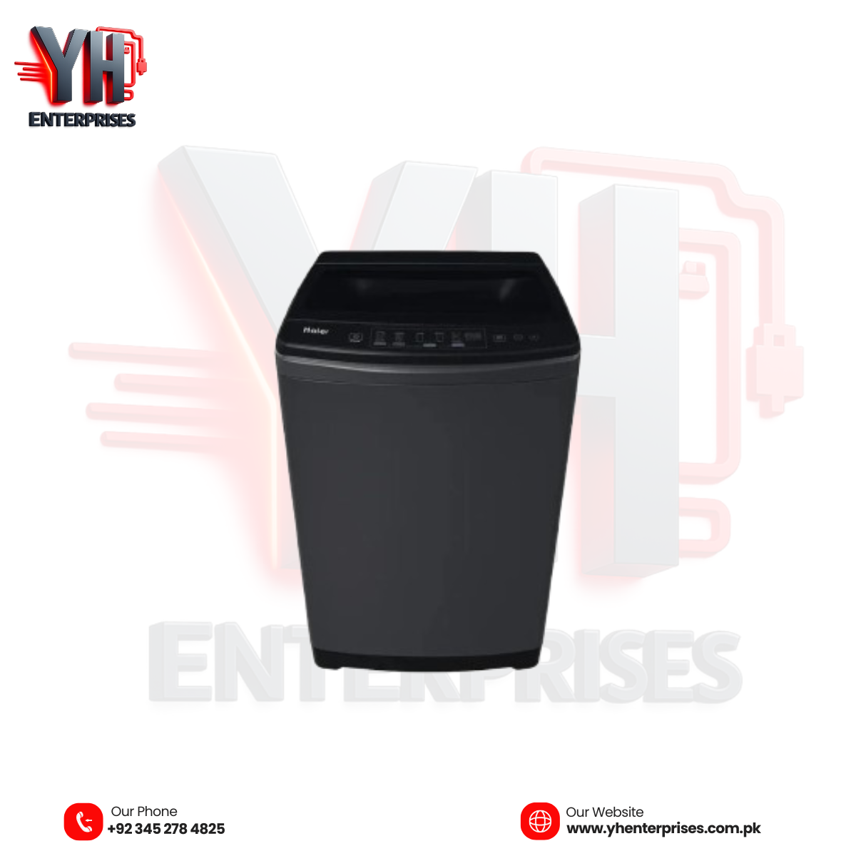 Haier HWM 90-826E 9KG Fully Automatic Top Load Washing Machine – Smart AI Washing for Modern Homes