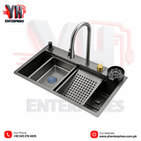Crown CR-7545H Handmade Kitchen Sink Premium Stainless Steel • Modern Design • Built for Everyday Luxury