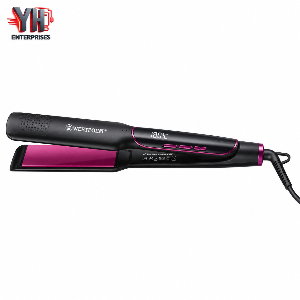 Westpoint Professional Hair Straightener WF-6809 Floating Ceramic Plate 72W | YH Enterprises