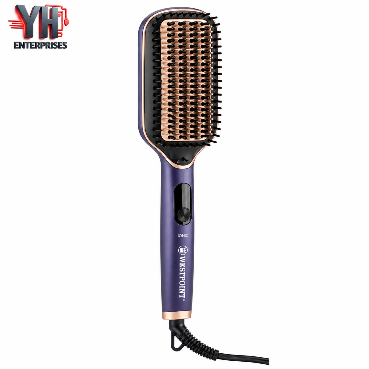 Westpoint Professional Hair Straightening Brush WF-6810 Ceramic 65W Temperature Control | YH Enterprises
