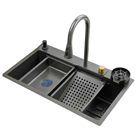 Crown CR-7545H Handmade Kitchen Sink