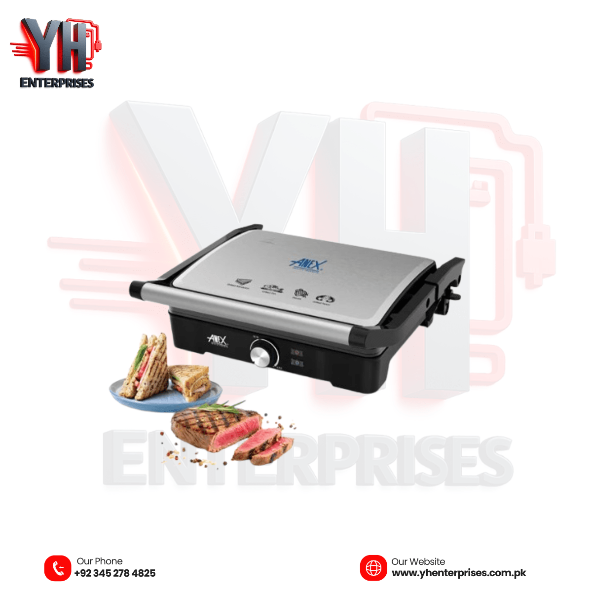 Anex AG-2142 Deluxe Barbecue Grill – Perfect Grilling for Every Occasion - yhenterprises
