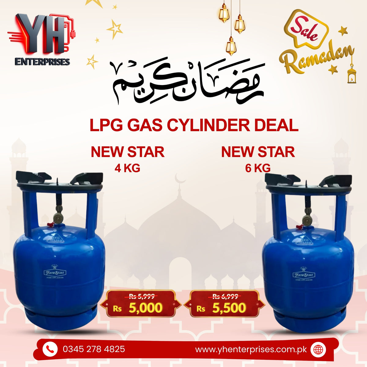NewStar 4Kg & 6Kg LPG Gas Cylinders – Safe, Durable & Reliable Cooking Solutions