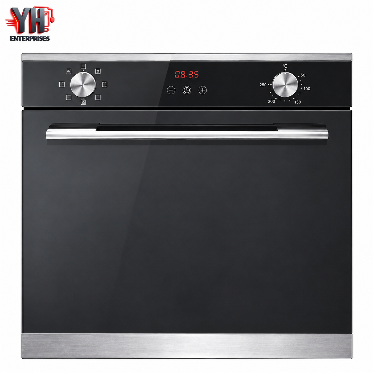 Crown FGE20E3TMR 73L Built-In Gas and Electric Oven 6D Baking Triple Glazed Door in Pakistan | YH Enterprises