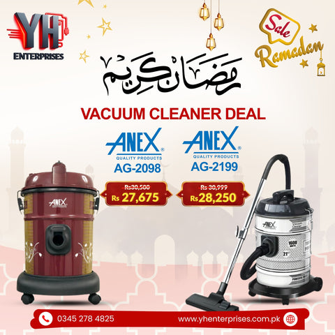 Anex AG-2098 & AG-2199 Deluxe Vacuum Cleaners – Powerful, Smart & Versatile Cleaning Solutions
