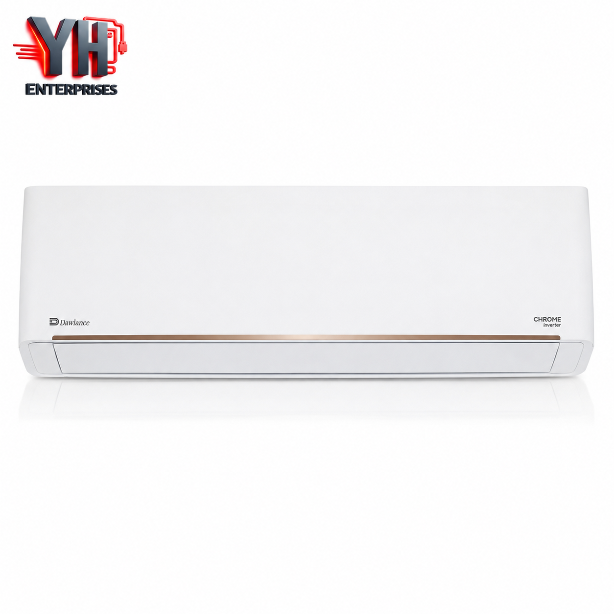 Dawlance Chrome 1.25 Ton Inverter AC 14000 BTU Heat and Cool 150V Low Voltage Fast Cooling Gold Fin YH Enterprises
