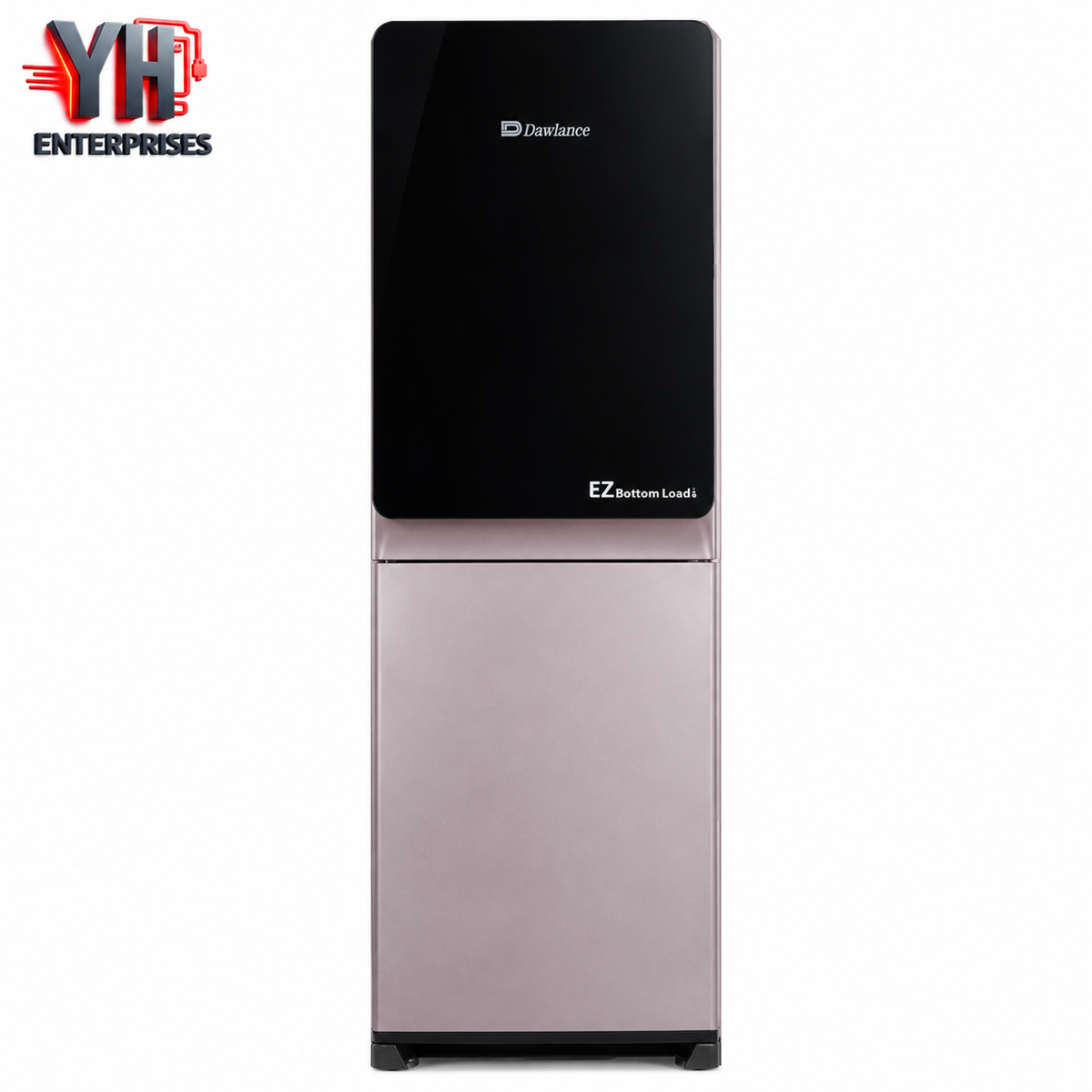 Dawlance DBD-1034 EZ Champagne Glass Door Bottom Load Water Dispenser with Auto Refill Technology, Empty Bottle Alarm, Stainless Steel Tanks and Three Water Taps in Pakistan | YH Enterprises