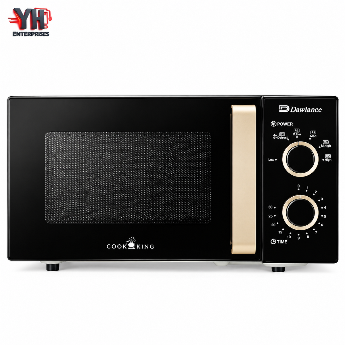 Dawlance DW-374 23-Litre Champagne Solo Heating Microwave Oven with 900W Power, Mechanical Control Panel and 6 Power Levels | YH Enterprises