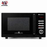 Dawlance DW-393 G 23-Litre Black Grilling Microwave Oven with Digital Display, 800W Power, Built-In Recipes and Child Lock in Pakistan | YH Enterprises