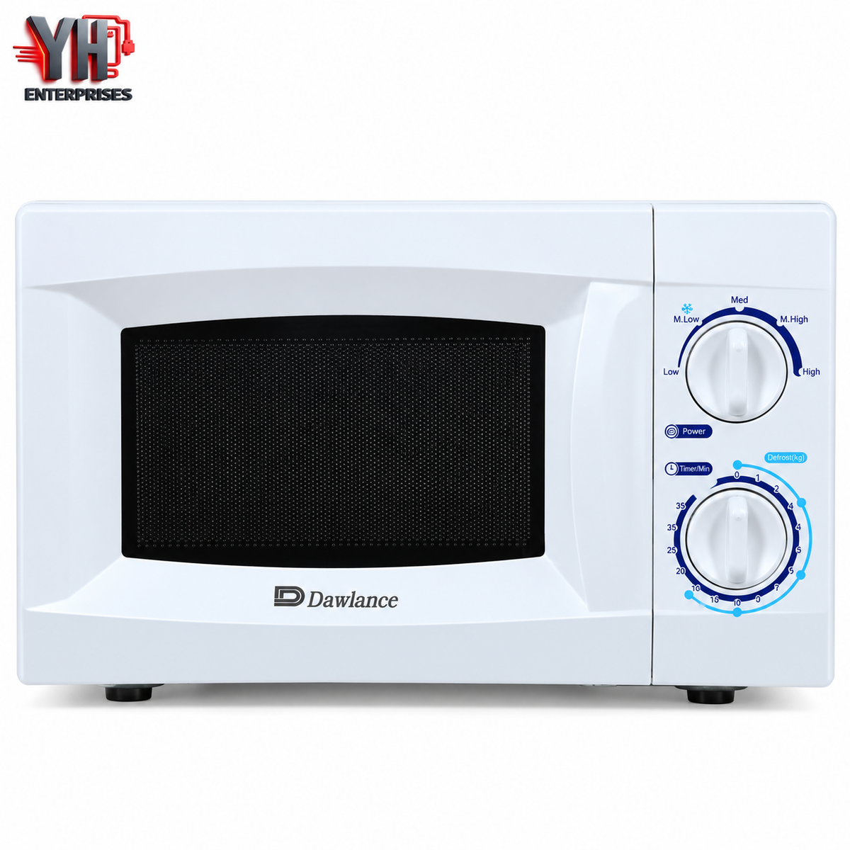 Dawlance DW-MD 15 White 20-Litre Solo Heating Microwave Oven with Mechanical Controls, 5 Power Levels and Timer in Pakistan | YH Enterprises
