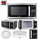 Dawlance DW-142-HZP Silver 42-Litre Digital Grill Microwave with Express Cooking, Weight and Time Defrost, Memory Function and Child Safety Lock | YH Enterprises