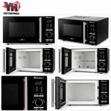 Dawlance DW 395 HCG Black 25-Litre Grill Microwave with Digital Display, Pakistani and International Recipe Settings, Hygiene Care Function and Child Safety Lock | YH Enterprises