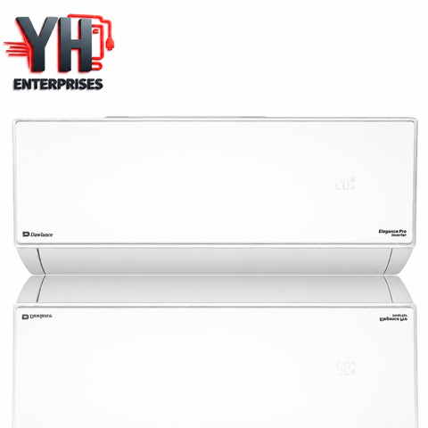 Dawlance Elegance Pro 1.5 Ton Inverter AC 18000 BTU Heat and Cool 4D Airflow Gen Mode Health Filters Gold Fin YH Enterprises