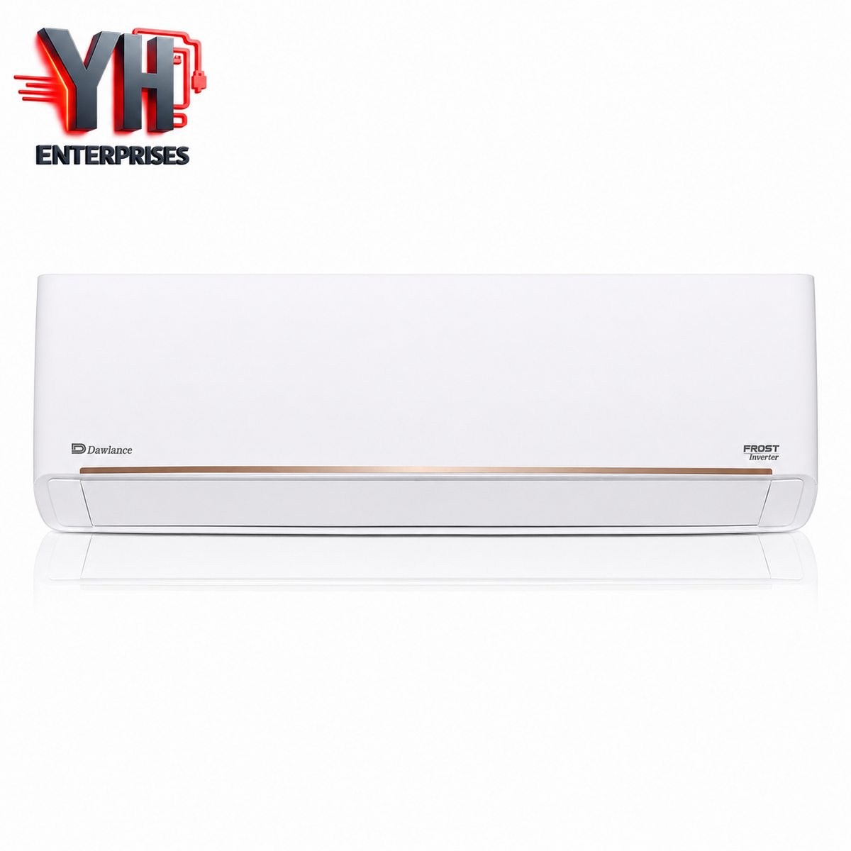 Dawlance Frost 1.5 Ton Inverter AC White Copper 18000 BTU 150V Low Voltage WindBlast Fast Cooling Gold Fin YH Enterprises
