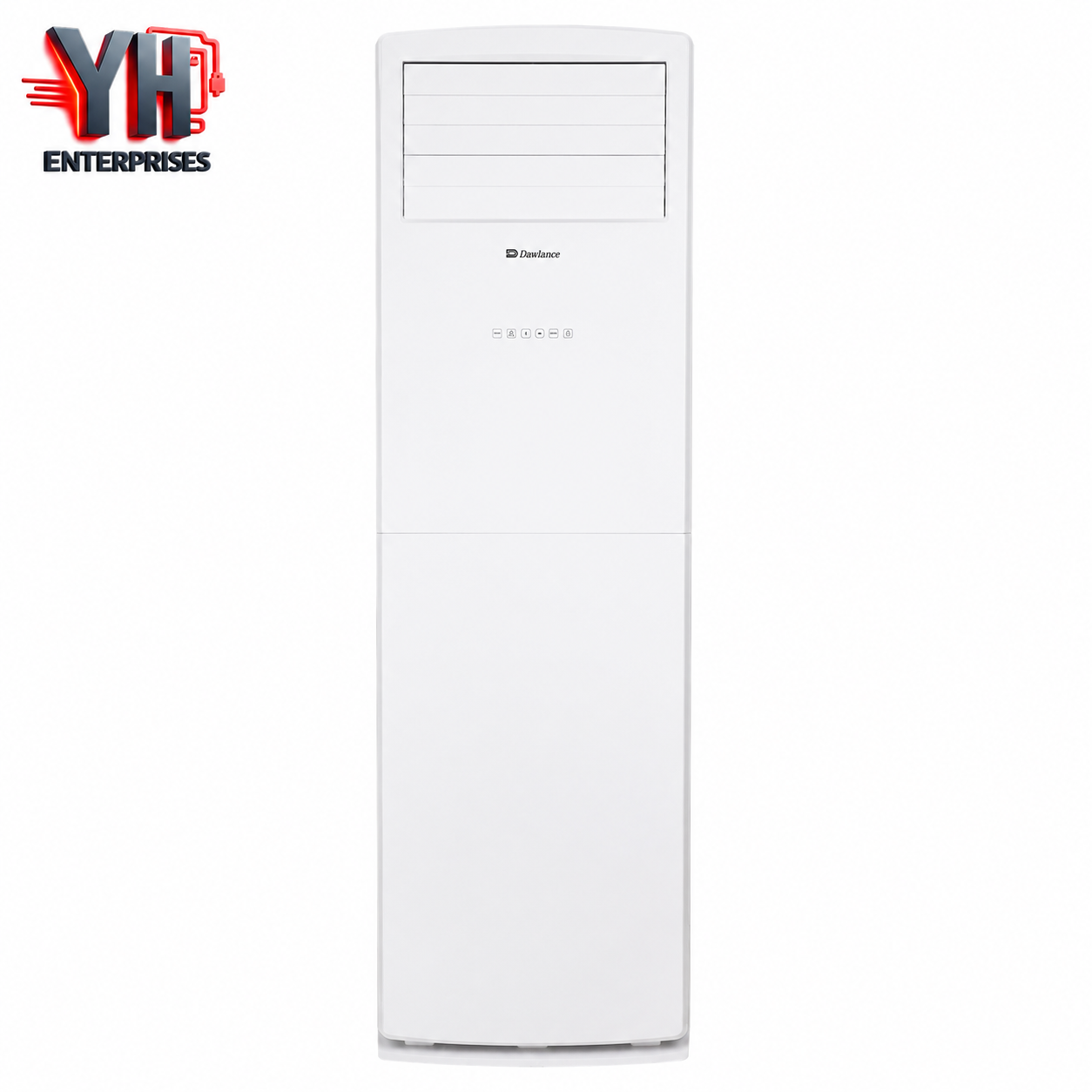 Dawlance Glamour Inverter 45 FS 2 Ton Floor Standing AC 24000 BTU Heat and Cool 150V Low Voltage Gold Fin YH Enterprises