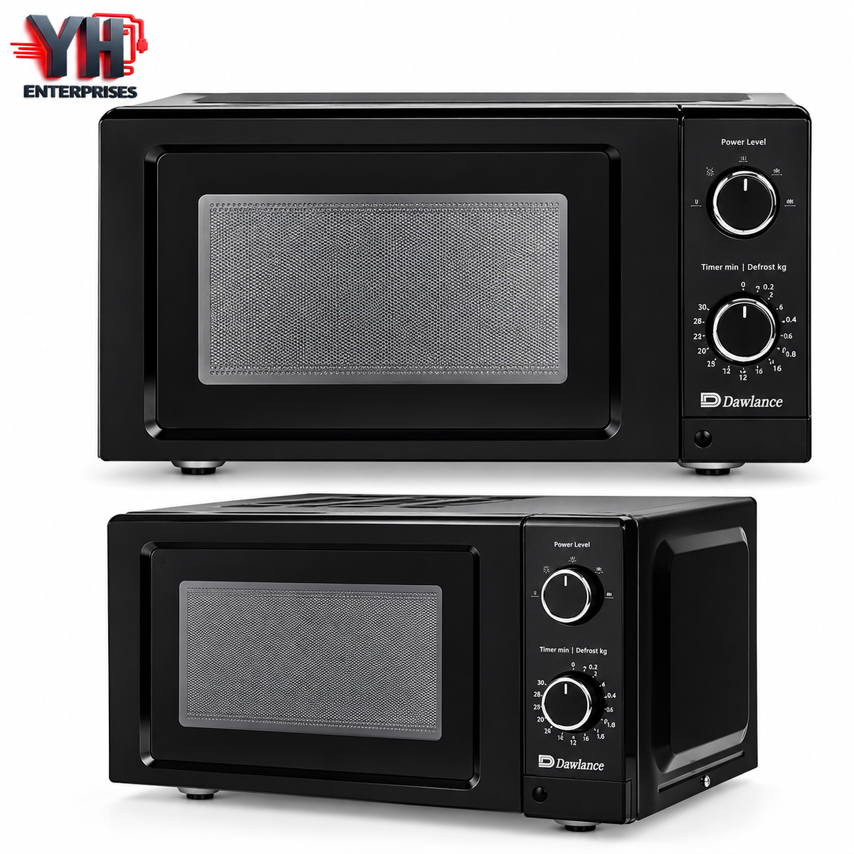 Dawlance MD 20 Black 20-Litre Inverter Microwave Oven for Even Heating, Efficient Cooking and Consistent Defrosting in Modern Kitchens | YH Enterprises