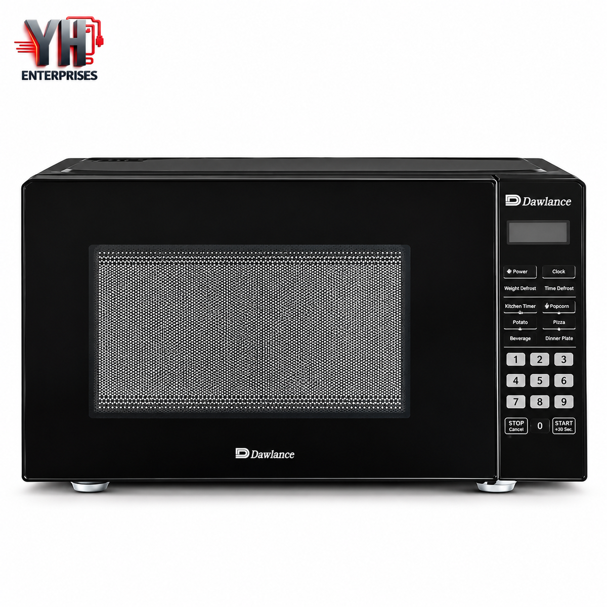 Dawlance MWO DW 299 DS 23L Black Digital Heating Microwave Oven with 900W Power, 10 Power Levels, Auto Cooking and Child Lock | Best Price in Karachi, Pakistan | YH Enterprises