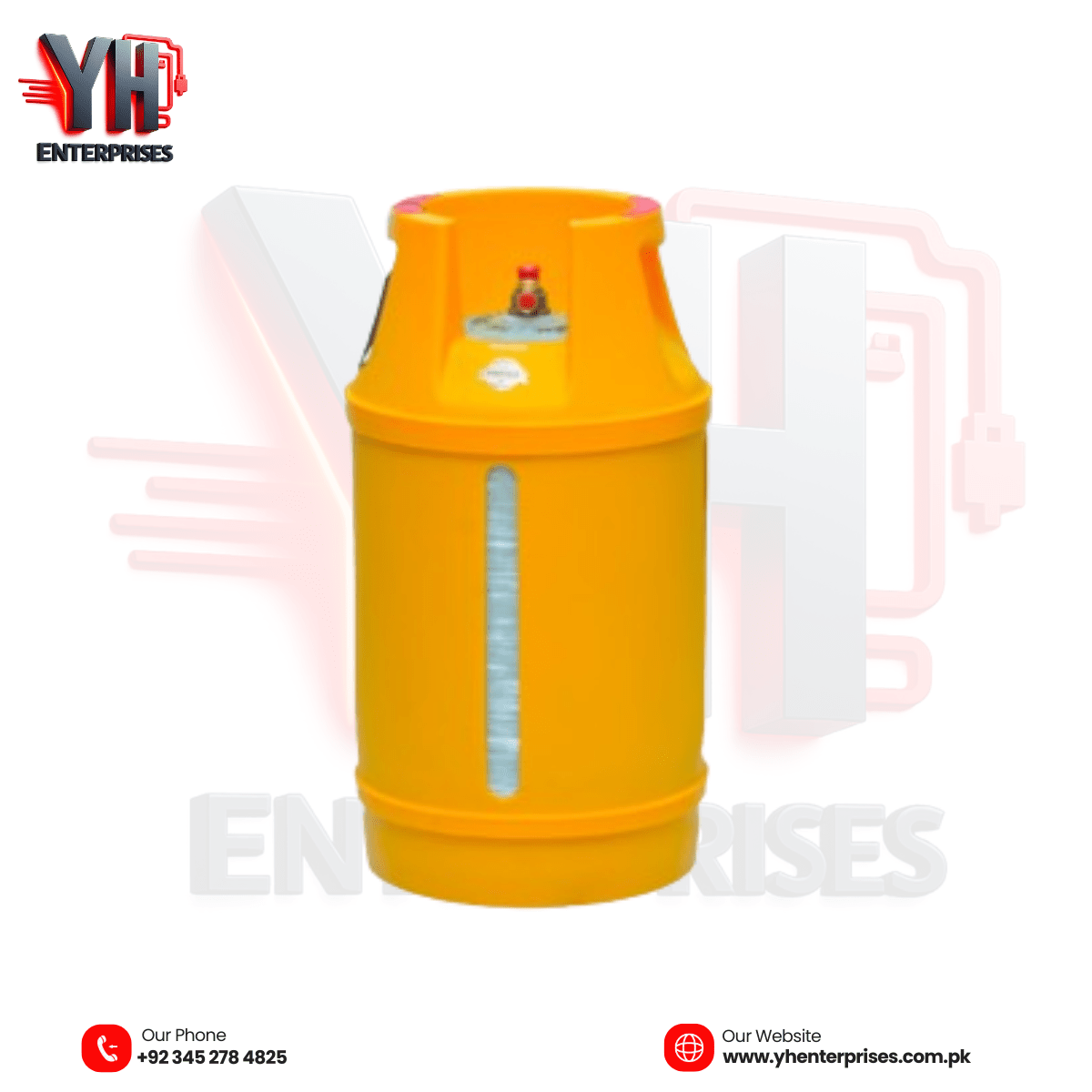 GLOBAL Fiber Composite LPG Gas Cylinder 10KG – Safe, Lightweight & Built for Modern Living - yhenterprises