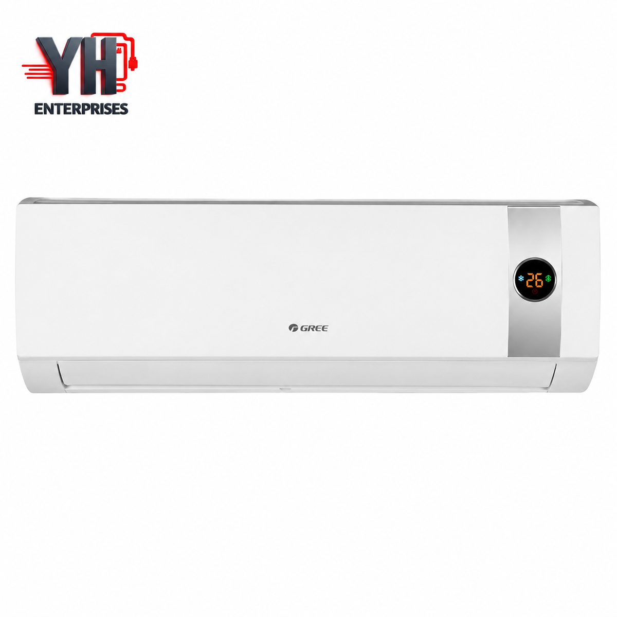 GREE GS-12LM8L 1 Ton Conventional Lomo Series AC White Turbo Cooling Golden Fin YH Enterprises
