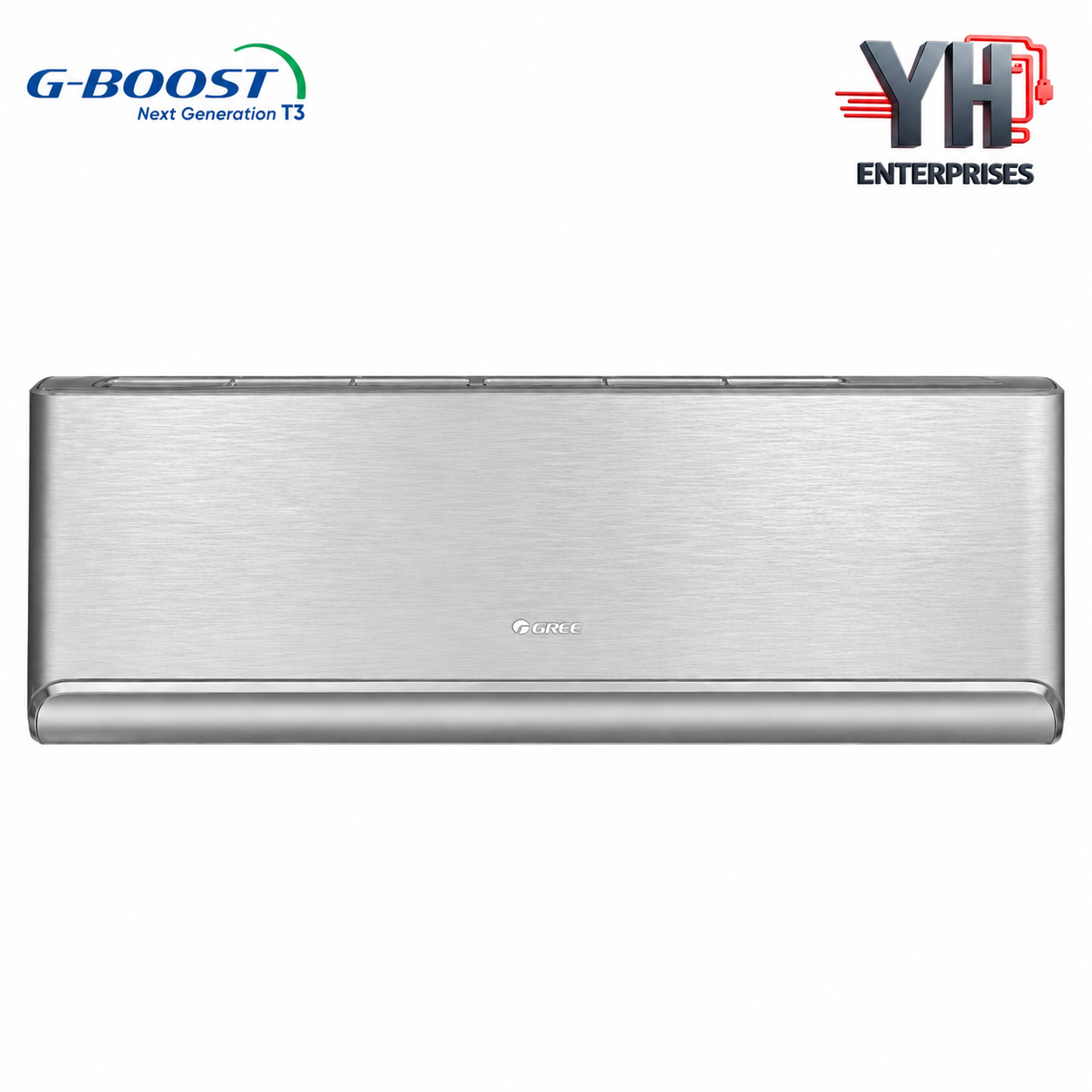 GREE GS12AITH23S-T3 1 Ton Airy T3 Inverter AC G Boost WiFi UVC 130-275V 68C 15.5m Airflow YH Enterprises