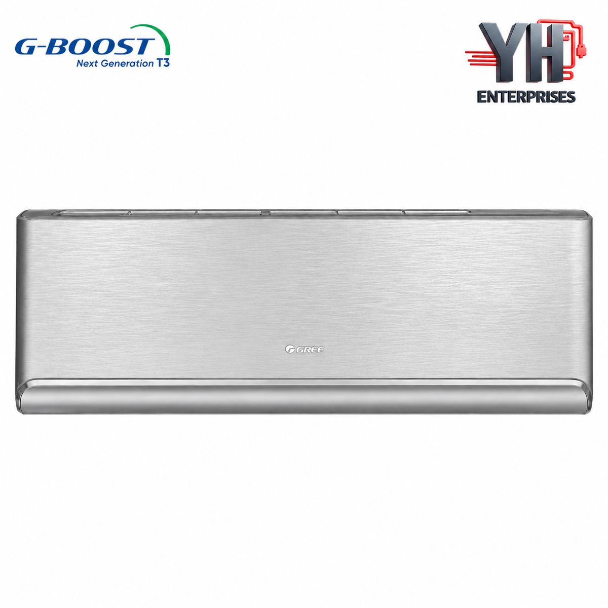 GREE GS12AITH23S-T3 1 Ton Airy T3 Inverter AC G Boost WiFi UVC 130-275V 68C 15.5m Airflow YH Enterprises