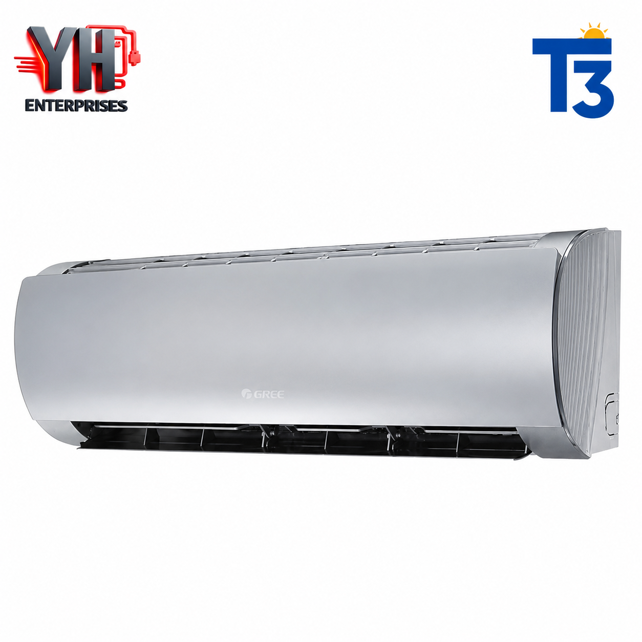 GREE GS12FITH2W 1 Ton Fairy Inverter AC Champagne G10 T3 Heat Cool 150V 3D Airflow YH Enterprises