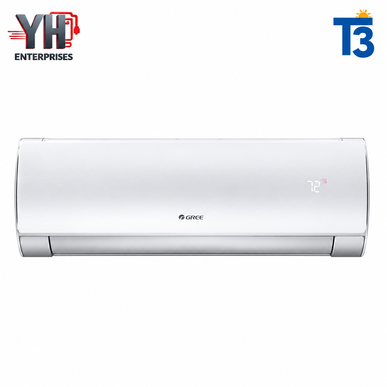 GREE GS18FITH3W 1.5 Ton Fairy Inverter AC Champagne G10 T3 3D Airflow Heat Cool 150V YH Enterprises