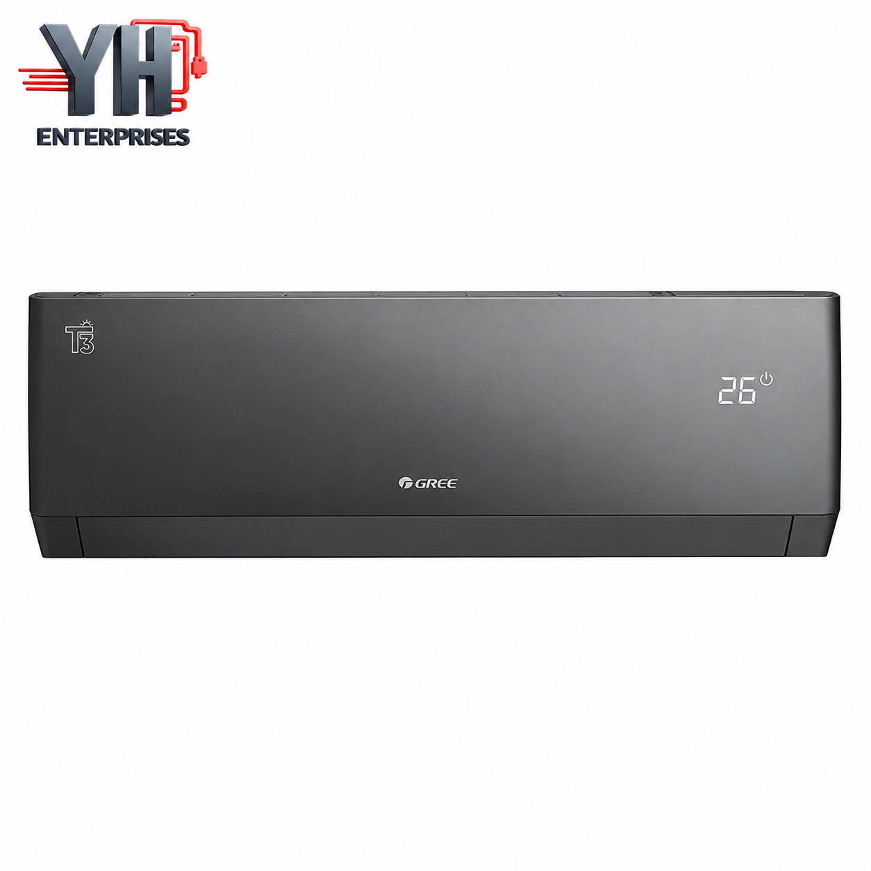 GREE GS24PITH21B-T3 2 Ton Pular T3 Inverter AC Black G10 WiFi A+ 150V 4-Way Airflow Heat Cool YH Enterprises