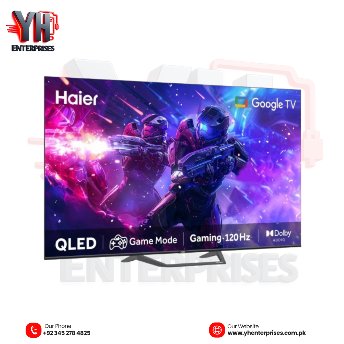 Haier 50" QLED Google TV (H50S80EUX) – Cinematic Smart Entertainment for the Modern Home - yhenterprises