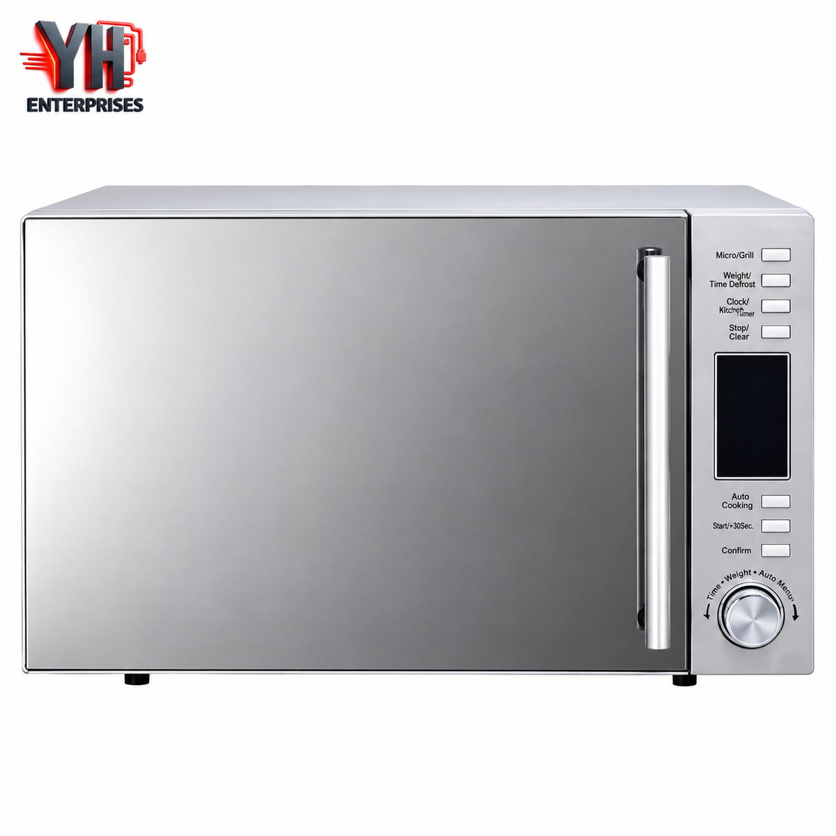 Haier HMW-32300S 32L Silver Grill Microwave Oven with C1 and C2 Grilling Modes, Intelligent Chef Auto Menu and Weight and Time Defrost at Best Price in Karachi, Pakistan | YH Enterprises