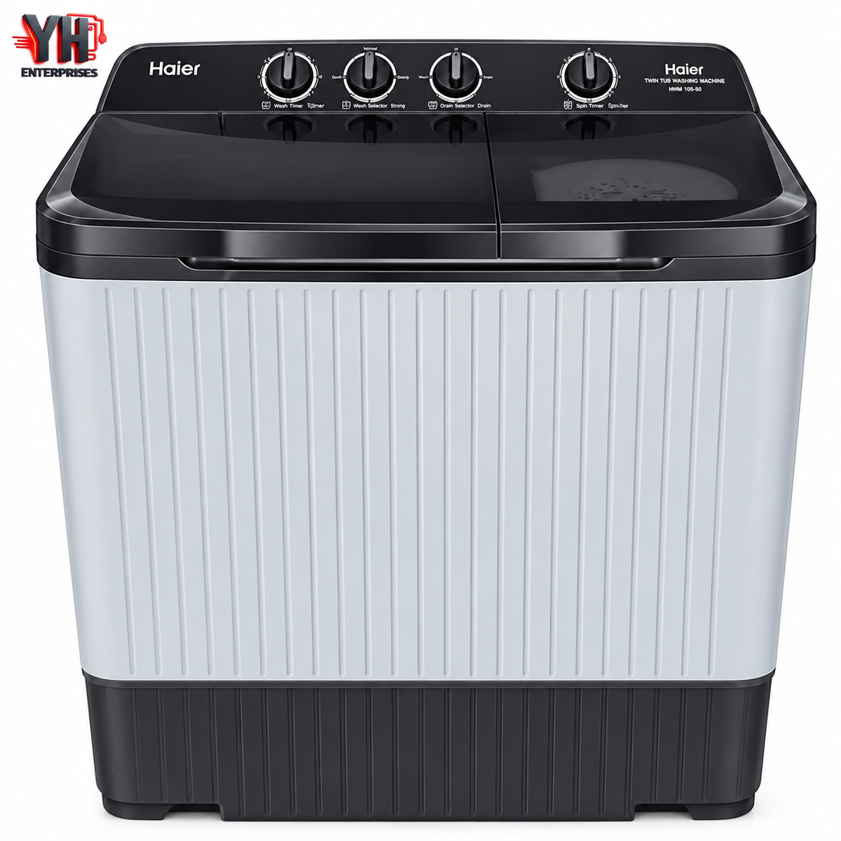 Haier HTW 130-178 13Kg Wash & Spin Twin Tub Semi-Automatic Washing Machine | YH Enterprises
