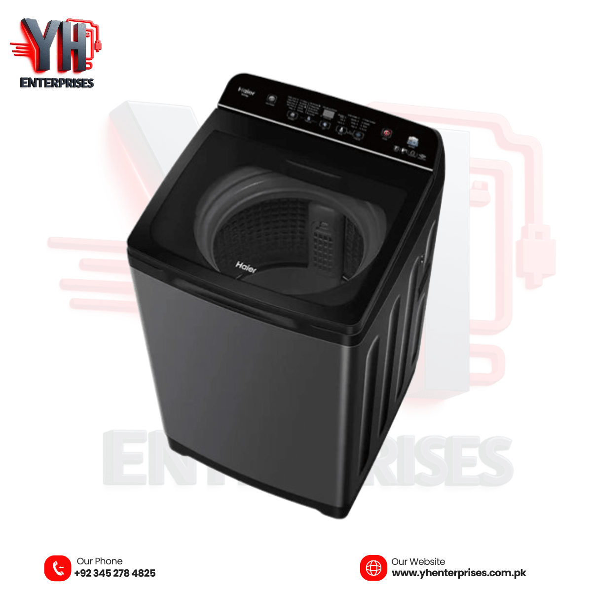 Haier HWM130-688S8 13KG Automatic Top Load Washing Machine – Large Capacity, Smart Performance & Gentle Fabric Care - yhenterprises