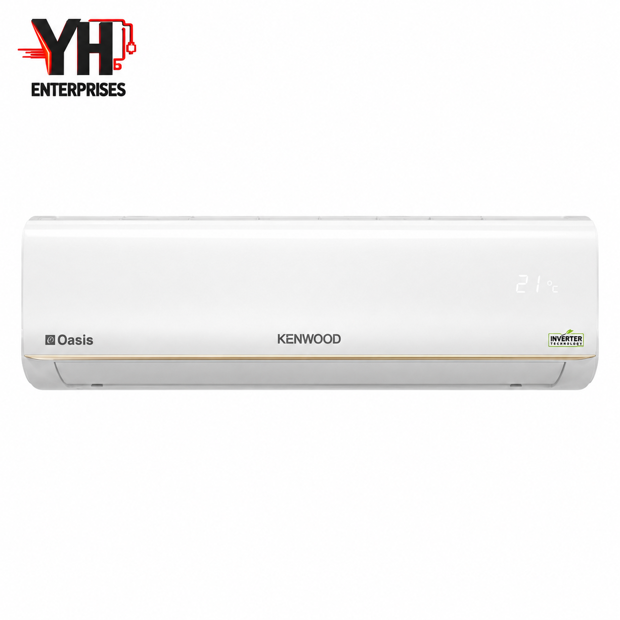 Kenwood E-Oasis KEO-1275S 1 Ton Inverter AC Flash Cooling I-Clean 120-270V Wide Voltage Golden Fins YH Enterprises