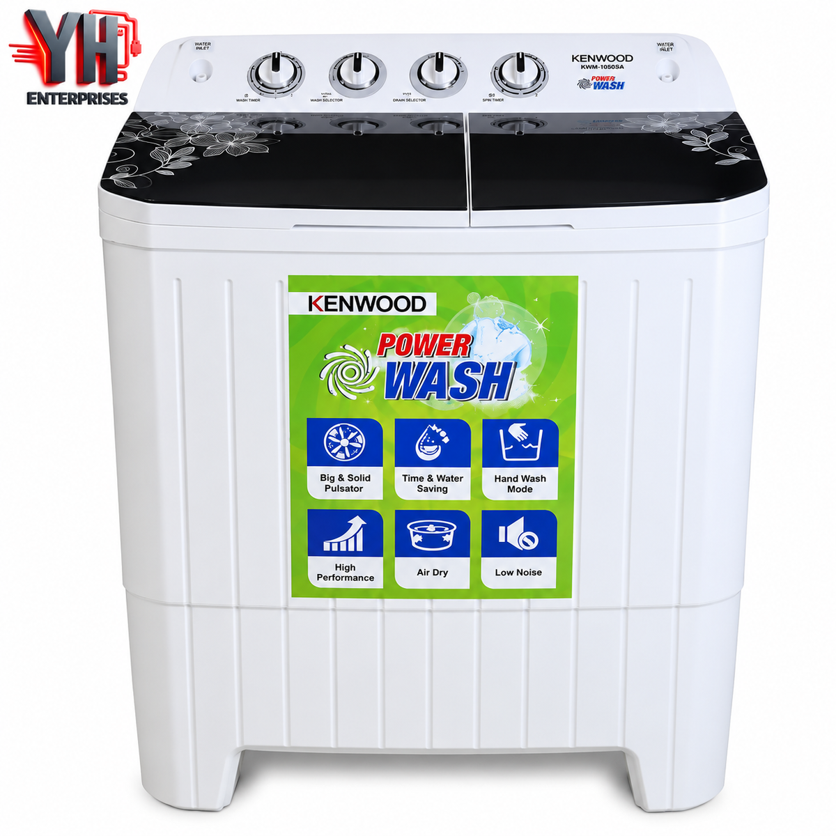 Kenwood KWM-231159 11Kg Twin Tub Washing Machine with 100% Copper Winding Motor, Plastic Drum and Energy-Saving Mode | Best Price in Karachi, Pakistan | YH Enterprises